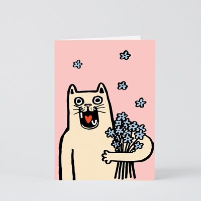 Liebe & Freundschaftskarte - Ich liebe dich Katze