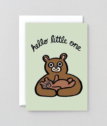 Carte de naissance - Hello Little One Bears 2