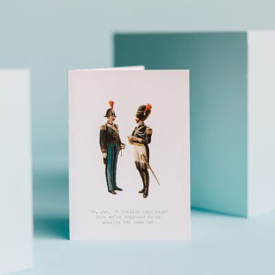 TokyoMilk Men With Hats Greeting Card