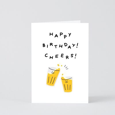 Happy Birthday Card - Happy Birthday Cheers