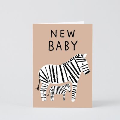 New Baby Card - Nuove Baby Zebras