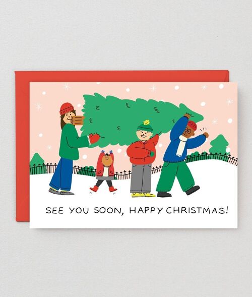 Christmas Greetings Card - See You Soon