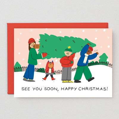 Christmas Greetings Card - See You Soon
