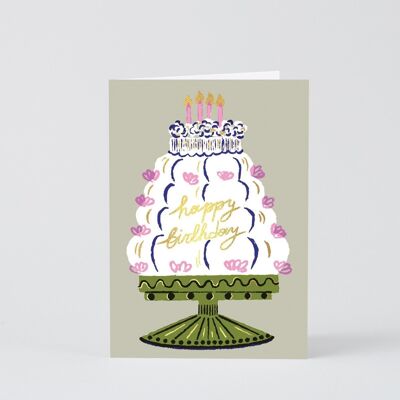 Happy Birthday Card - Happy Birthday Cake