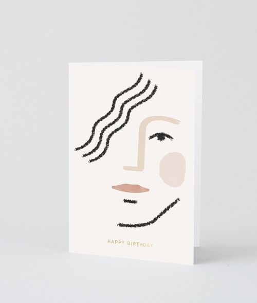 Happy Birthday Card - Happy Birthday Face
