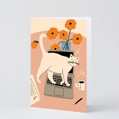 Art Greetings Card - Stop Working