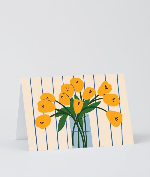 Art Greetings Card - Tulips