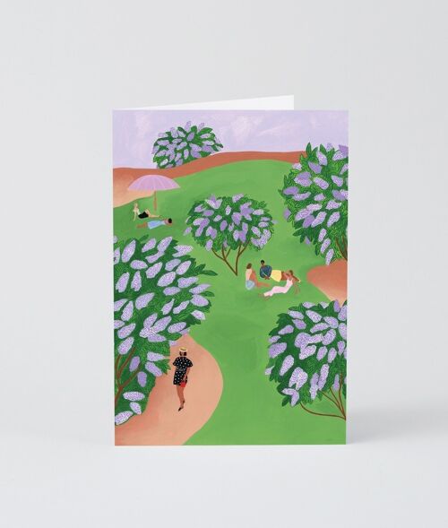 Art Greetings Card - Lilac Park