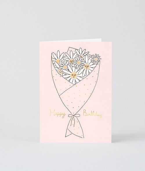 Happy Birthday Card - Happy Birthday Bouquet