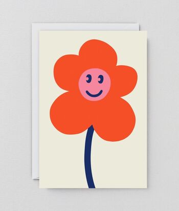 Carte de voeux d'art - Happy Flower 2