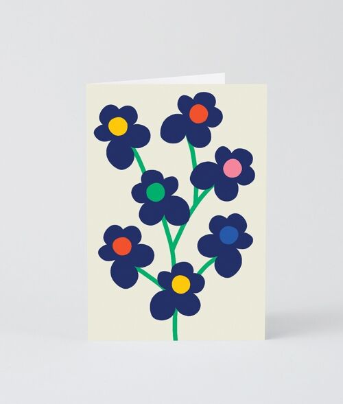 Art Greetings Card - Flower Bouquet