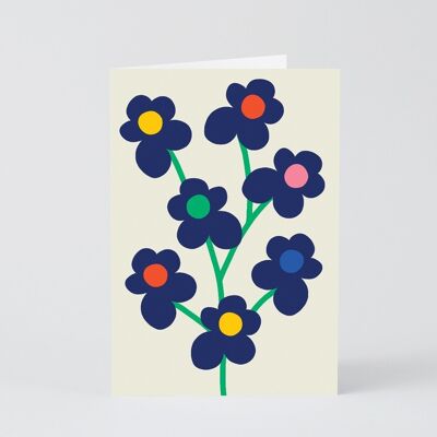Kunst-Grußkarte - Blumenstrauß