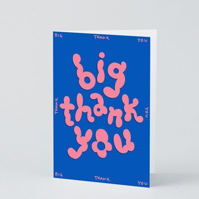 Dankeskarte – großes Dankeschön – geprägt