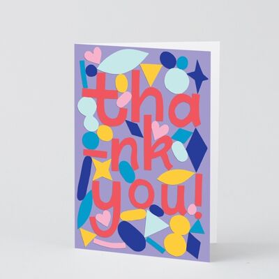 Thank You Card - Thank You - Embossed