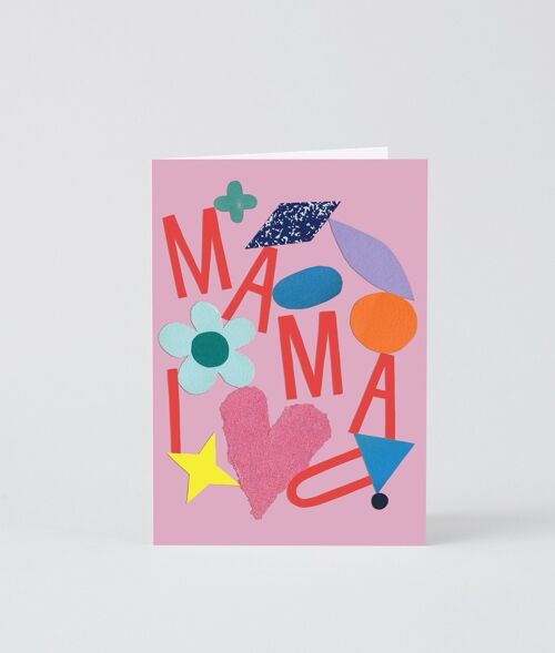 Mother's Day Card - Mama I Love You - Embossed