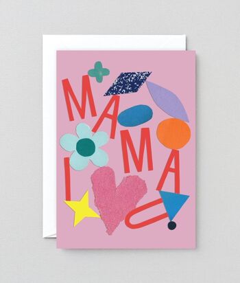 Carte Fête des Mères - Maman je t'aime - Embossé 2