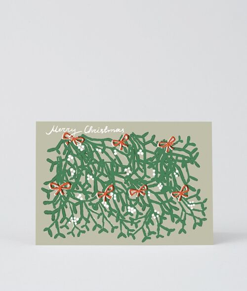 Christmas Greetings Card - Mistletoe