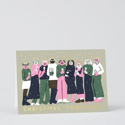 Weihnachtsgrußkarte - Weihnachten zusammen