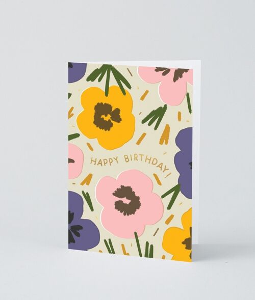 Happy Birthday Card - Happy Birthday Flowers