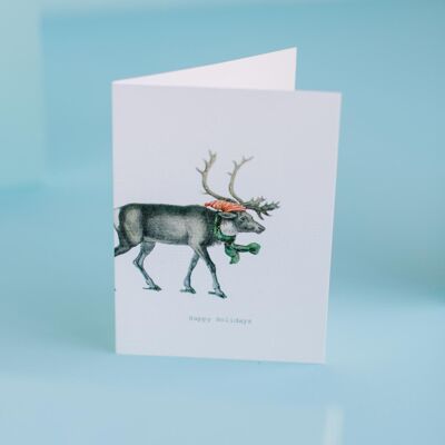 TokyoMilk Happy Holidays Reindeer Greeting Card