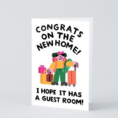 New Home Card - New Home with a Guest Room
