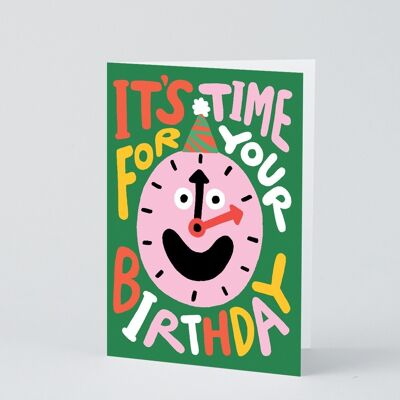 Happy Birthday Card - It's Time!