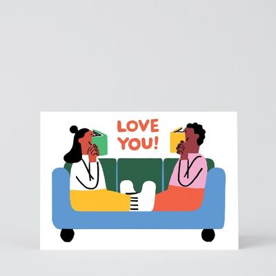 Liebes- und Freundschaftskarte - Ich liebe dich, Leser