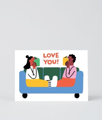 Carte d'amour et d'amitié - Love You Readers 1
