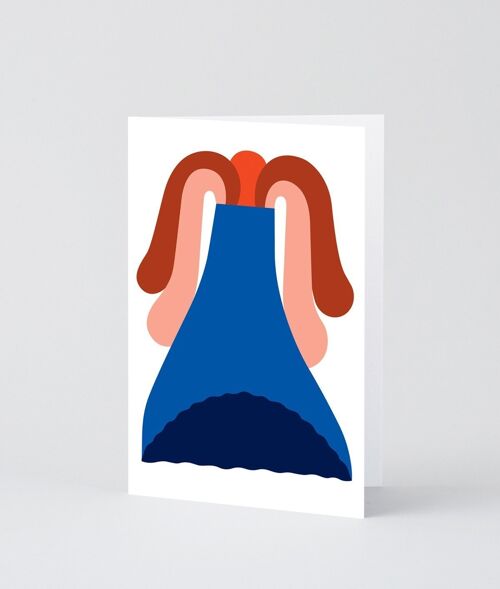 Art Greetings Card - Eruption