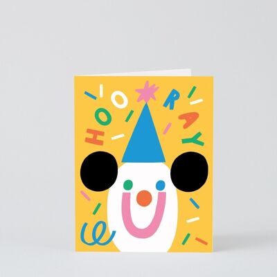 Tarjeta de feliz cumpleaños para niños - Hurra confeti