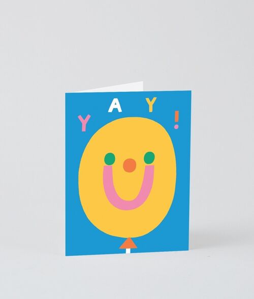 Happy Birthday Kids Card - Yay Balloon