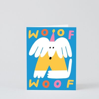 Happy Birthday Kids Card - Woof Woof Dog