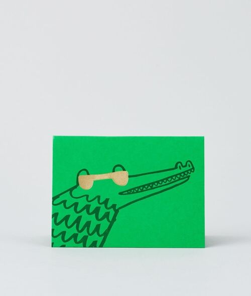 Letterpress Card - Croc