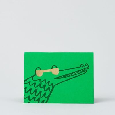 Letterpress-Karte - Croc