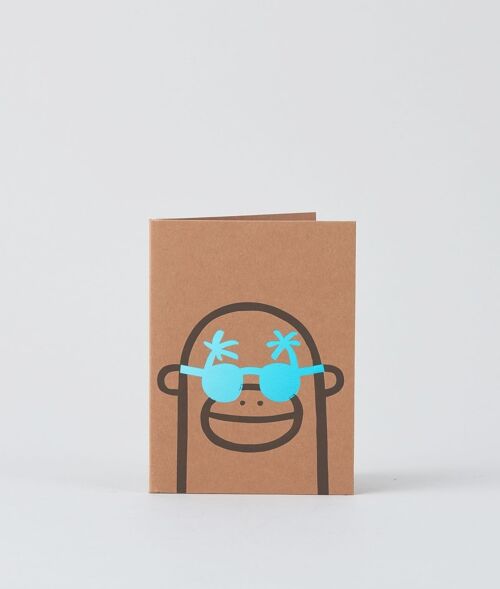 Letterpress Card - Monkey
