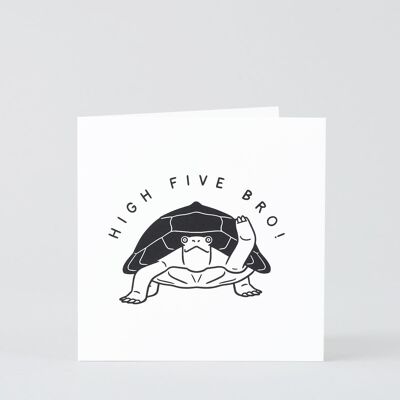 Buchdruck-Geburtstagskarte – High Five Bro