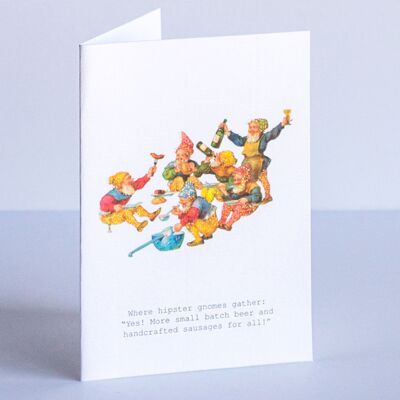 TokyoMilk Hipster Gnomes Greeting Card