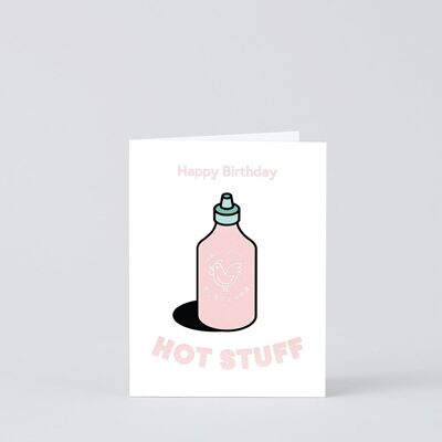 Mini tarjeta de cumpleaños - HB Hot Stuff