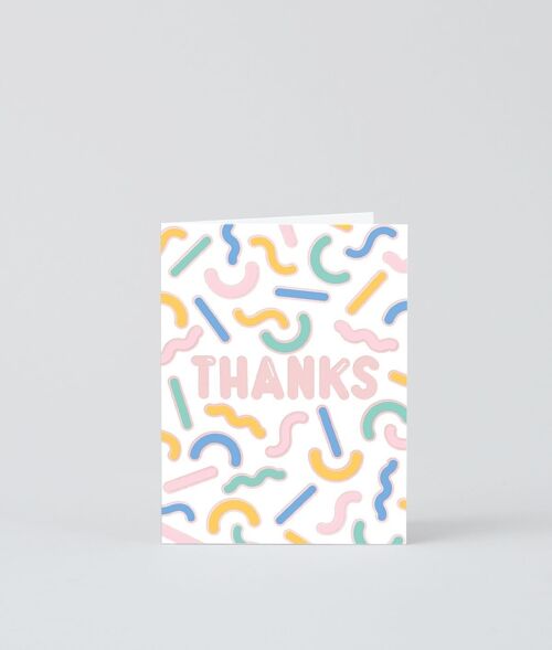 Thank You Mini Card - Thanks Shapes