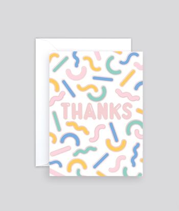 Mini carte de remerciement - Formes de remerciement 2