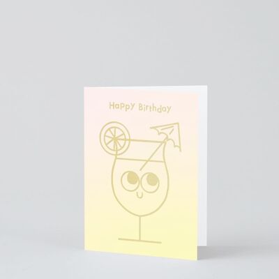 Mini-Geburtstagskarte – Cocktailparty