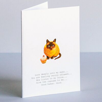 TokyoMilk Hypnotic Cat Greeting Card