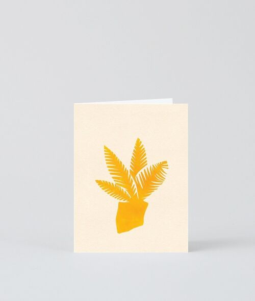 Mini Card - Yellow Plant