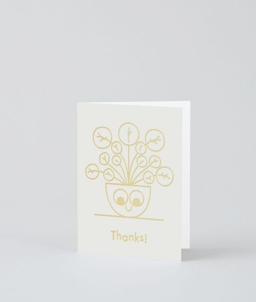 Thank You Mini Card - Thanks Plant