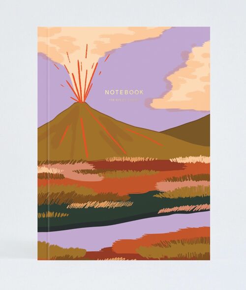 Layflat Notebook - Volcano