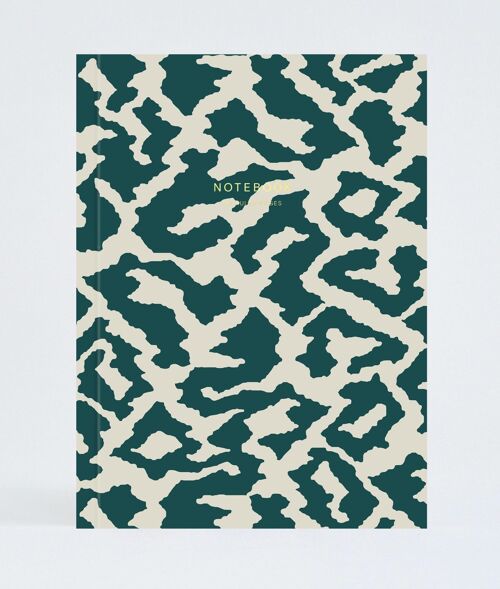Layflat Notebook - Dark Green Weave