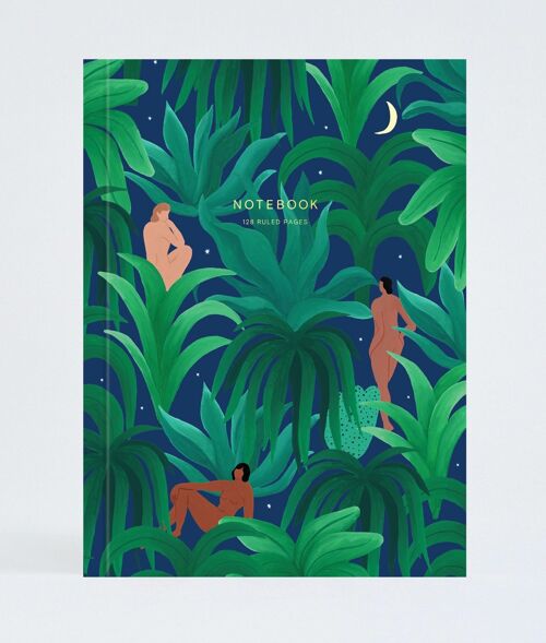 Layflat Notebook - Night Jungle