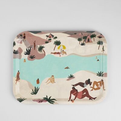 Rectangle Art Tray - Desert River