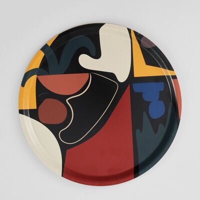 Round Art Tray - Shapes