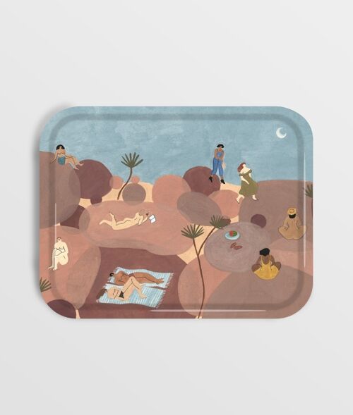 Rectangle Art Tray - Hikers